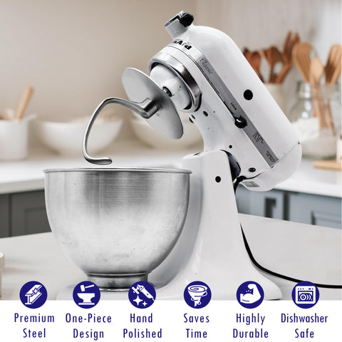 Upgrade your mixer with Merisch for cleaner bowls and consistent mixing.