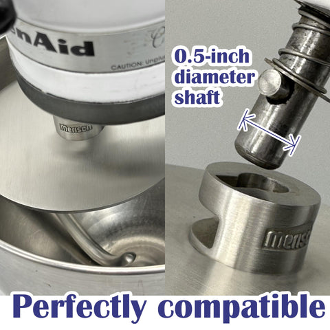 Mirror finish helps reduce dough sticking and cleanup time.