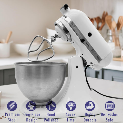 Merisch KitchenAid beater ships with support and warranty for peace of mind.