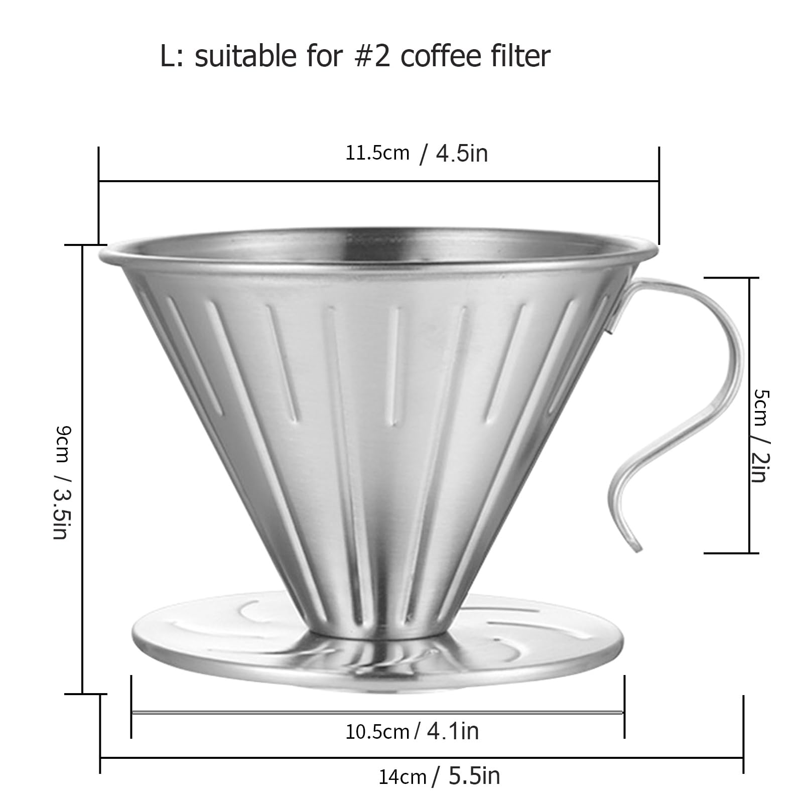 MERMOO YILAN L-size dripper for 1-4 cups with balanced extraction