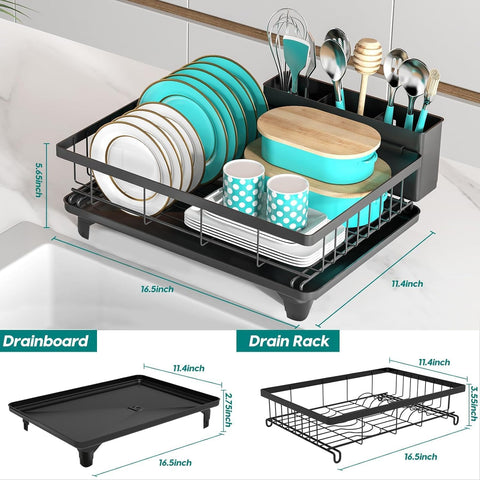 MERRYBOX utensil-holder-detachable keeps cutlery neatly separated for faster air drying.
