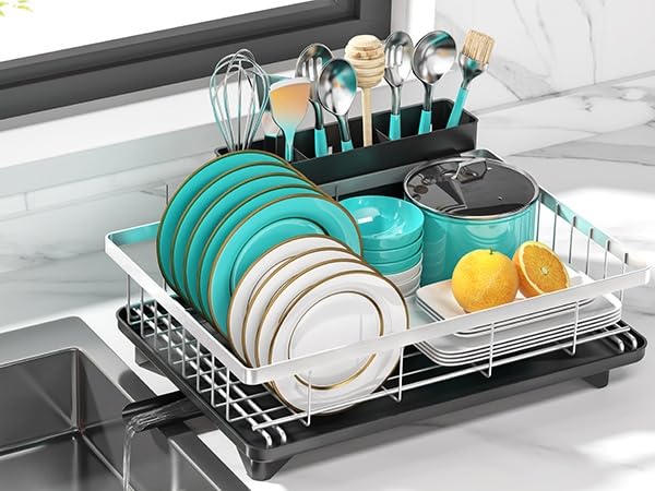 MERRYBOX dish rack top view showing spacious plate capacity for busy kitchens