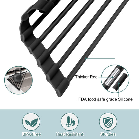 Rust-proof silicone wrap offers long-lasting, safe kitchen organization