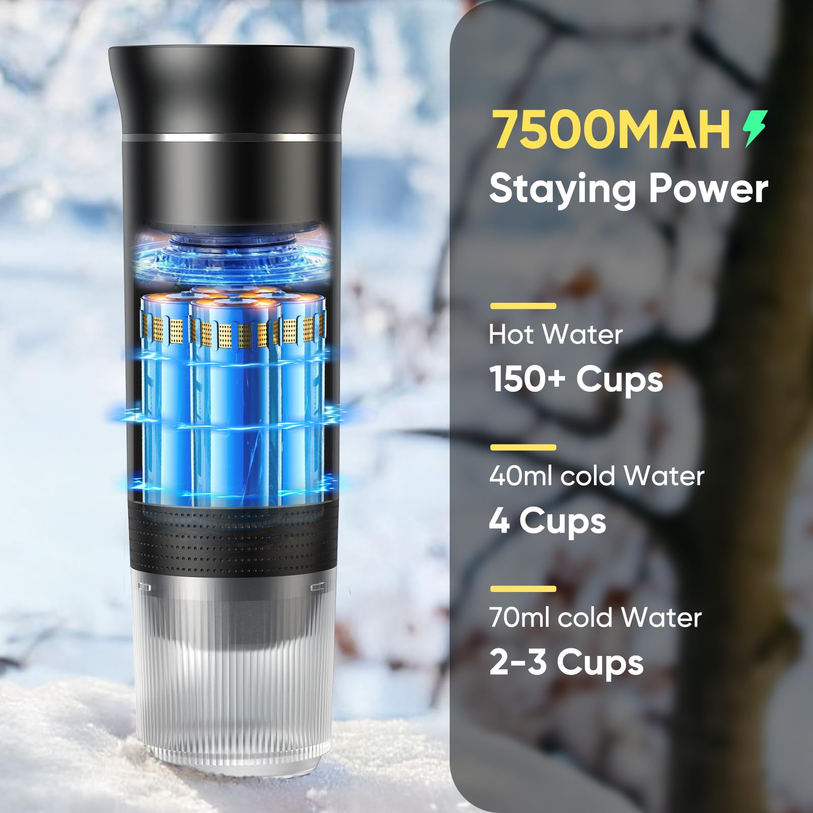 Meseto battery-powered design enables wireless brewing anywhere.