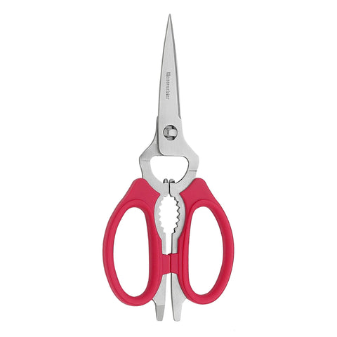 Messermeister 8-Inch Take-Apart Scissors shown for versatile kitchen cutting.