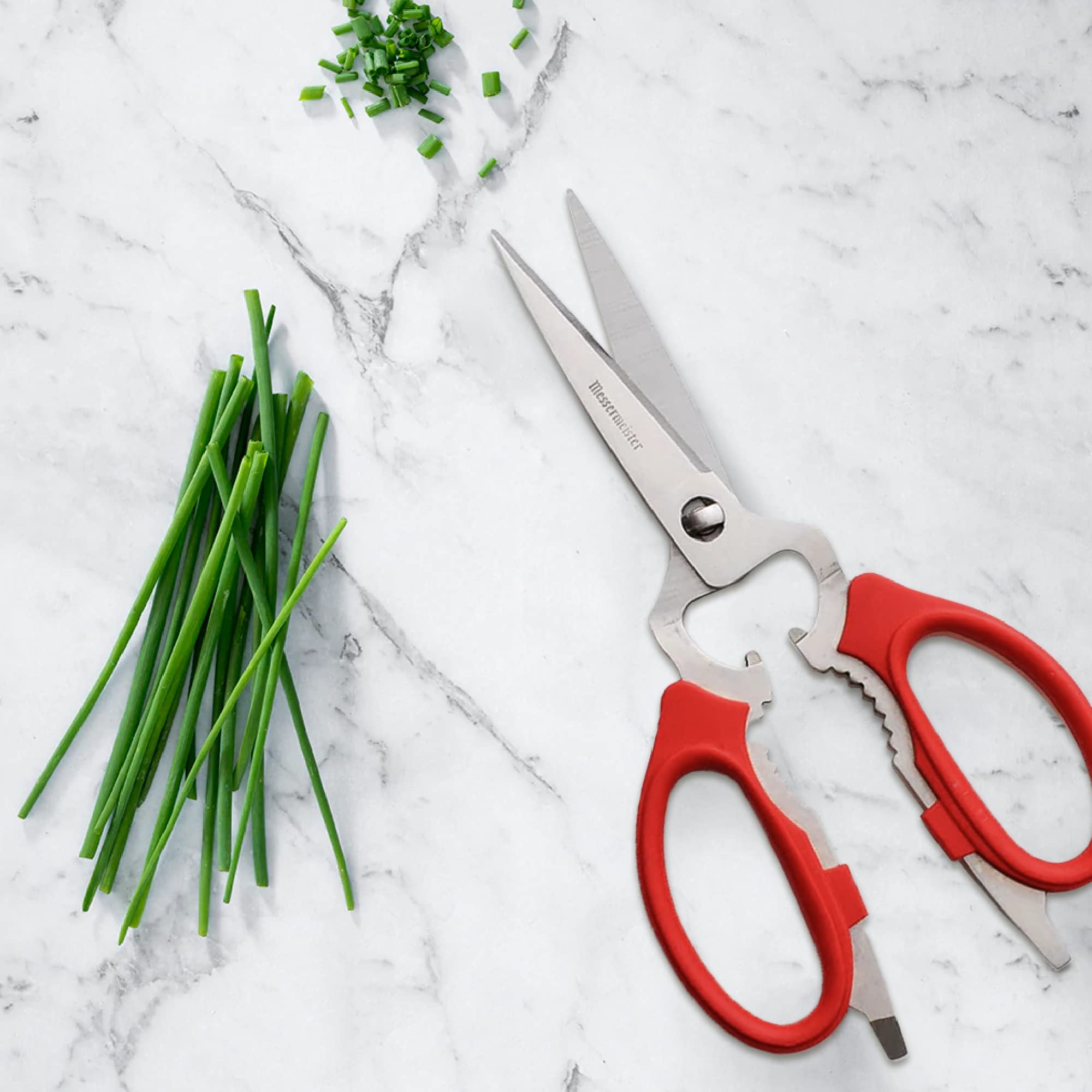 Messermeister Bone and Twig Cutter showcased for sturdy trimming.