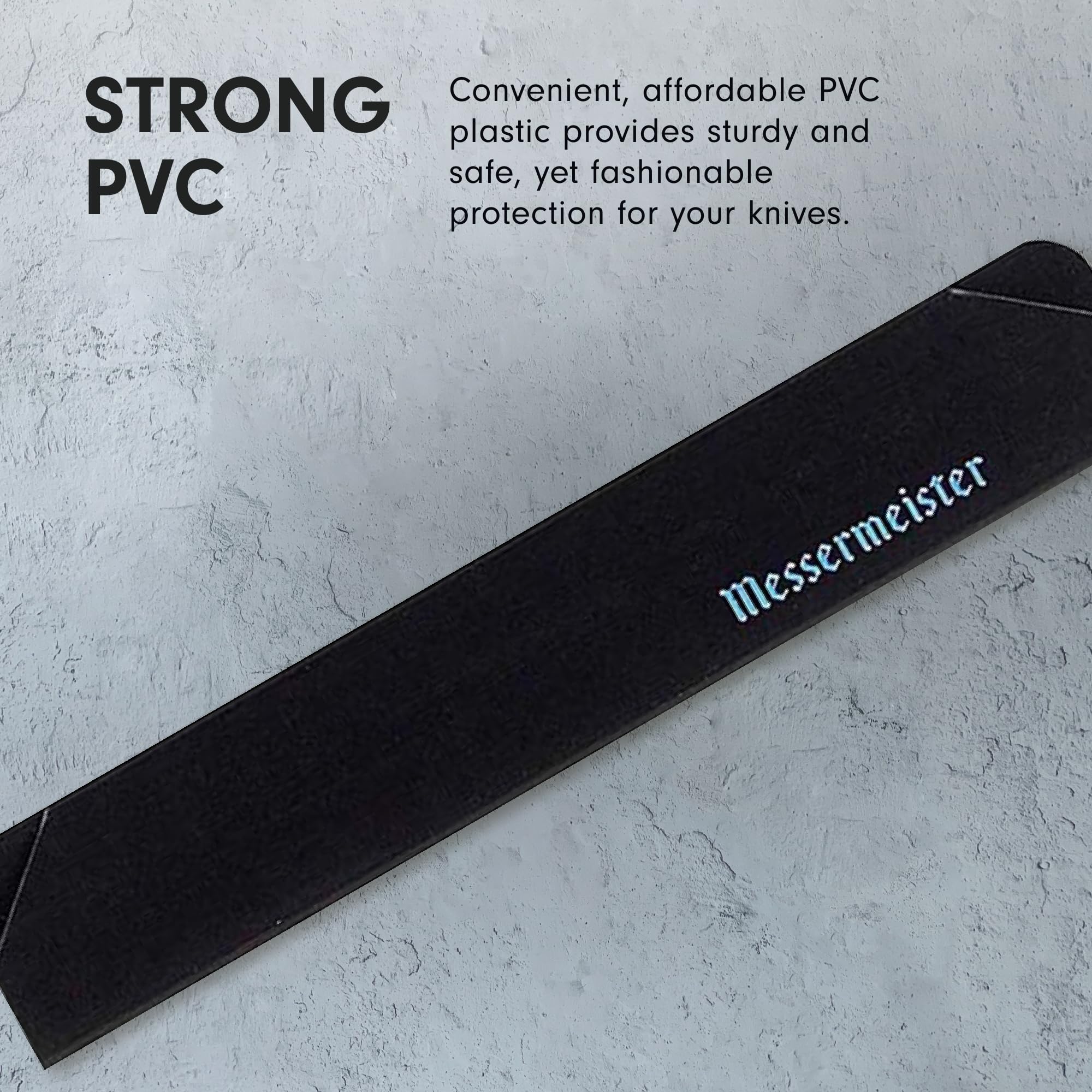Messermeister PVC edge guard close-up highlighting durable material