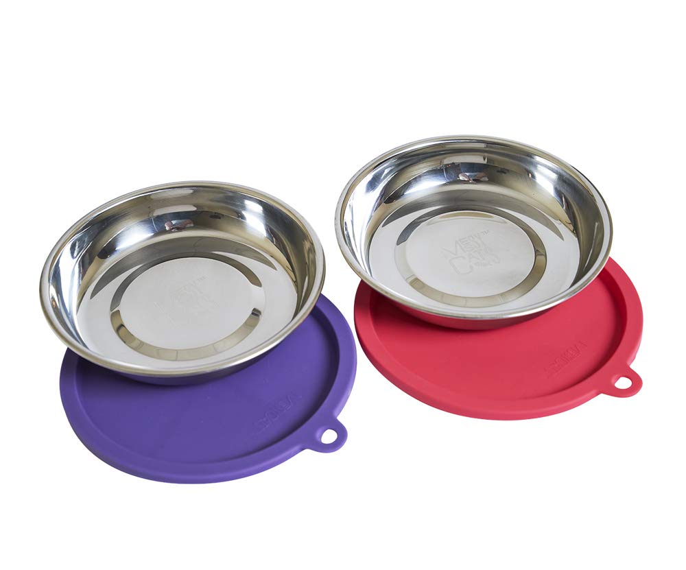 Messy Cats silicone lids, airtight and spill-resistant for leftovers