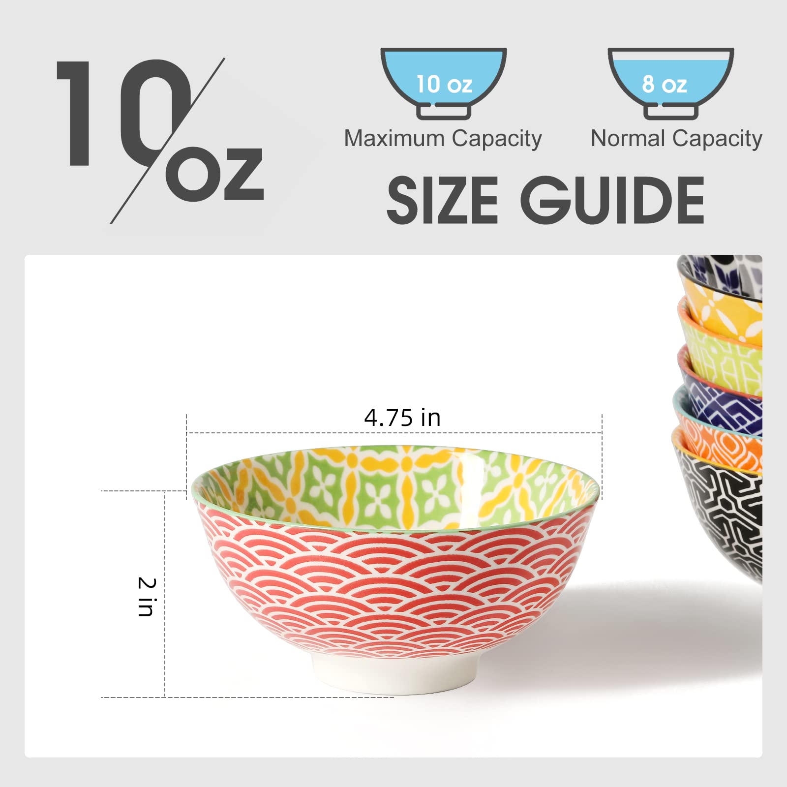 Stackable Metahom bowls save cabinet space while keeping your kitchen decor lively.