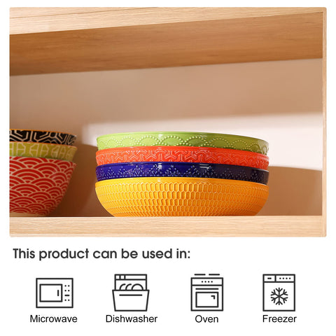 Metahom serving bowls wide shallow design ideal for pasta, salads, and meals