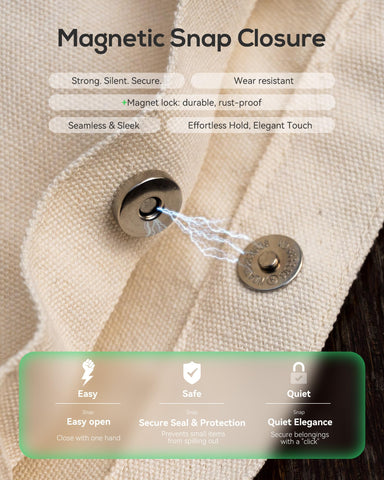 METALPHA inner-pocket tote keeps small items organized and accessible.