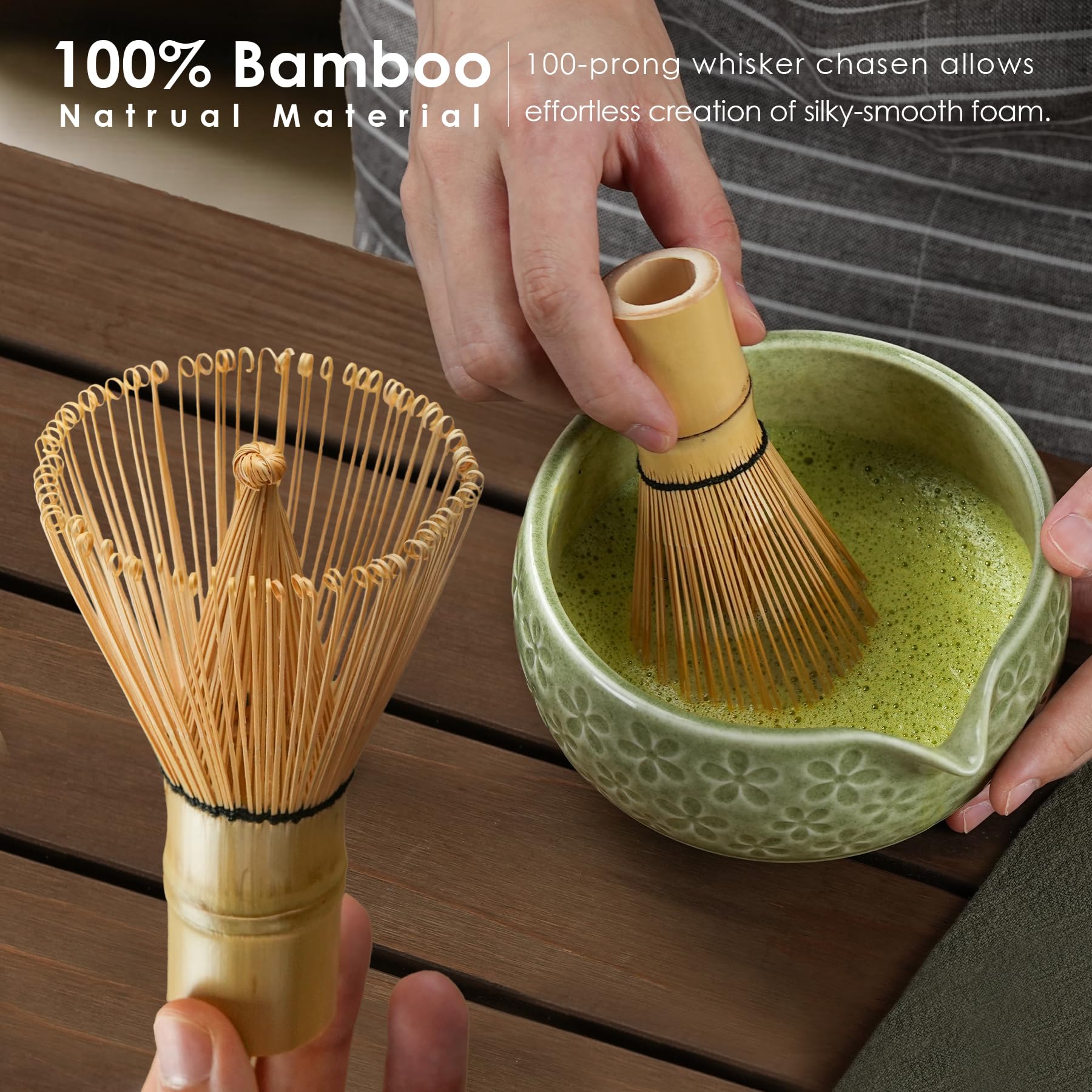 Metflavor bamboo scoop rest keeps measuring handy between sessions.