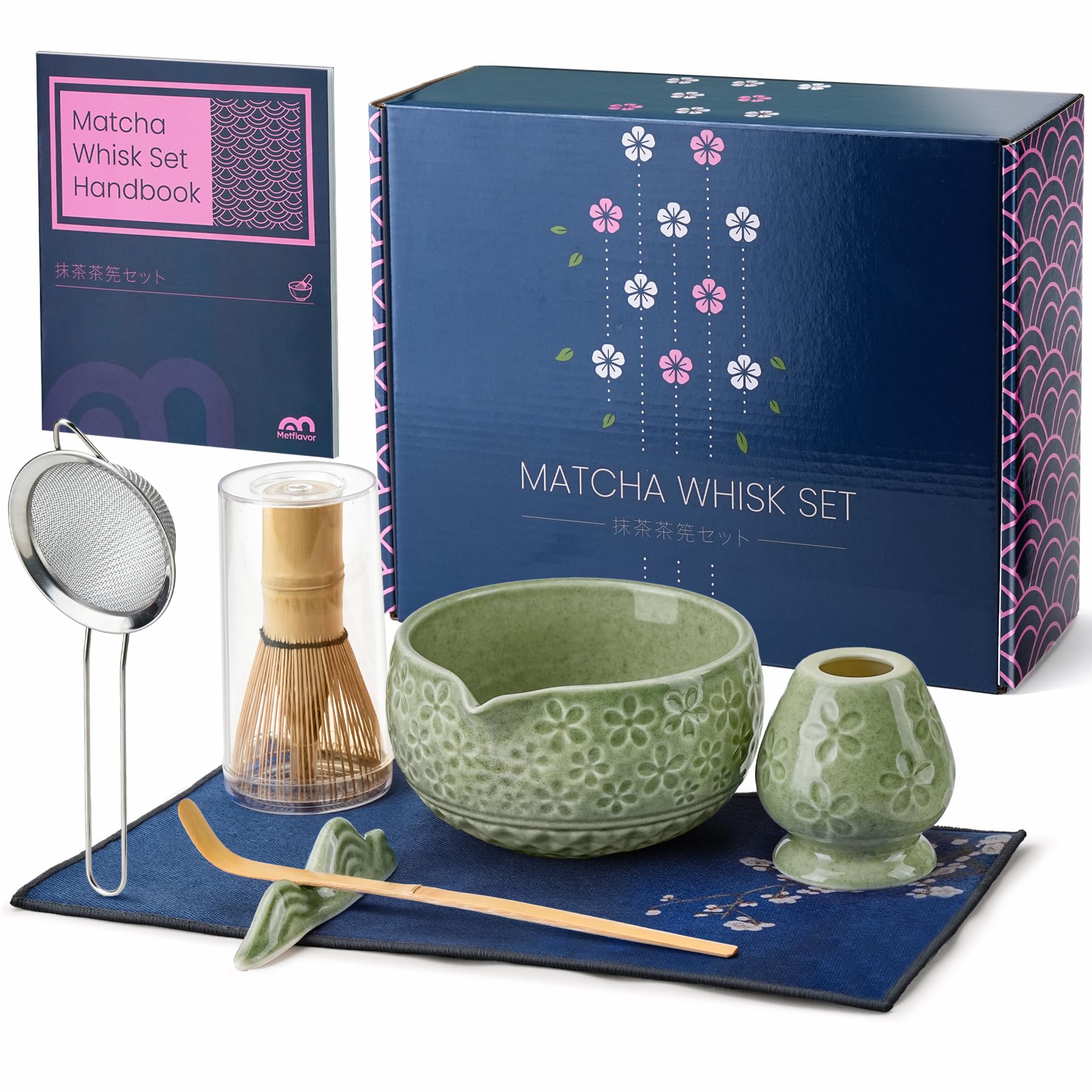 Metflavor bamboo whisk holder keeps your matcha tools organized and ready for use.