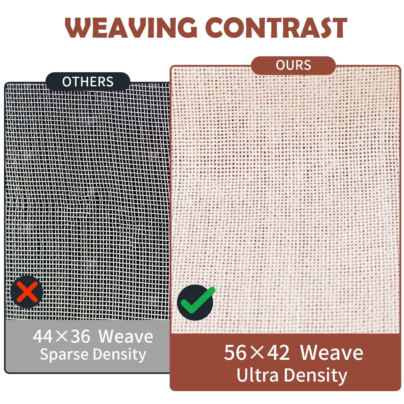 Metflavor ultra-dense 56x42 weave delivers finer filtration for broths and nut milk.