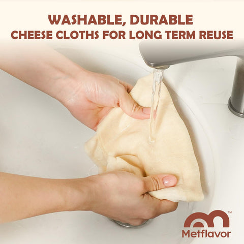 Metflavor unbleached cotton cheesecloth is safe for food contact.