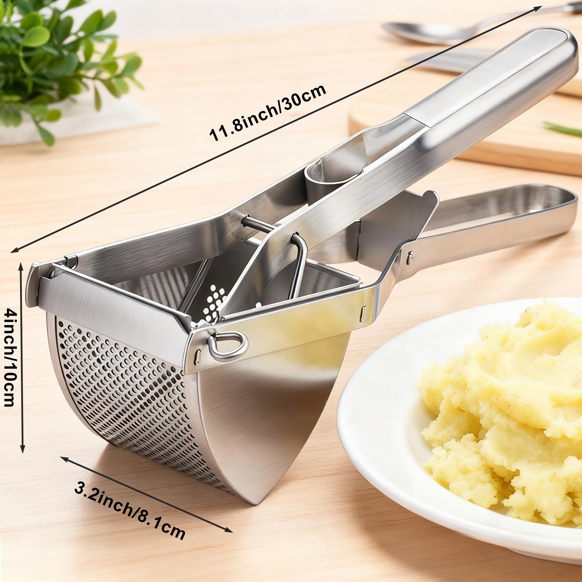 METLUCK Potato Ricer versatile for puree, baby food, and veggie mash.