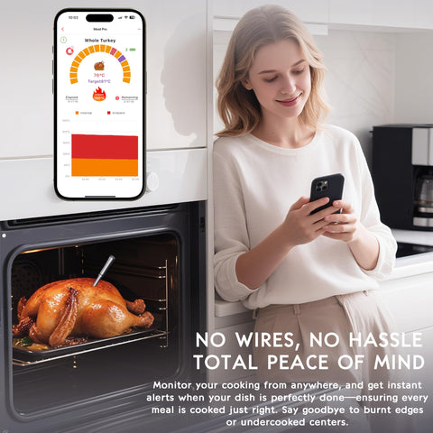 Meuulty app-enabled control via Bluetooth/WiFi for alarms and remote monitoring.