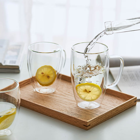 MEWAY mug with handle showcases clear design for espresso or tea.