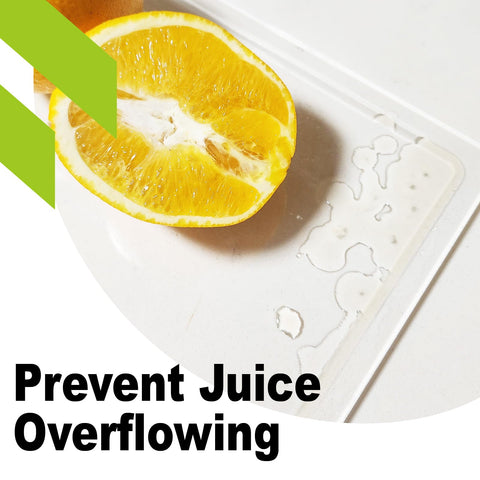 MEWSDEN clear board with counter lip keeps counters dry during chopping