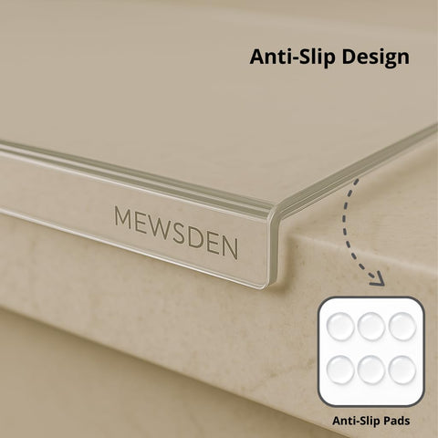 MEWSDEN reversible cutting board for dual-sided prep in tight spaces.
