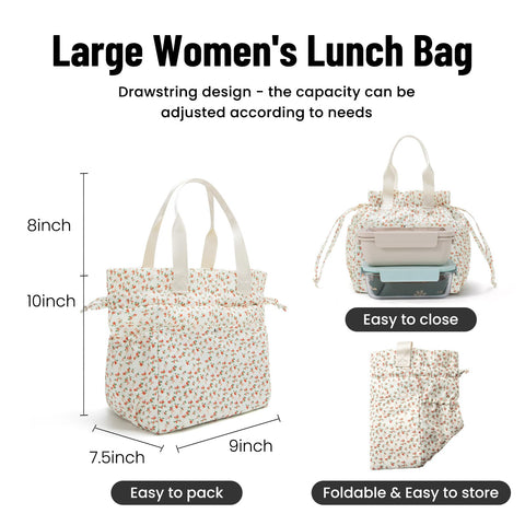 MEXS lunch bag insulated section keeps food hot or cold for hours.