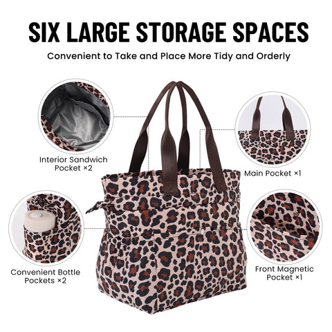 MEXS lunch bag features six pockets to help you stay organized.