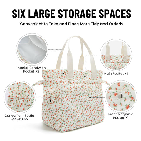 MEXS lunch bag waterproof fabric protects contents during rain or spills.