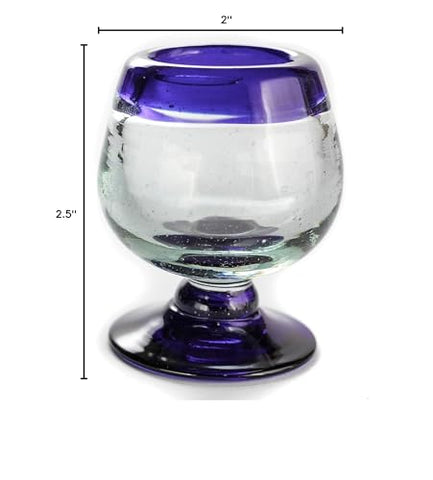 MEXTEQUIL 4-piece tequila snifter set with 2oz capacity for refined tasting.