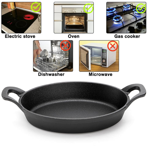 Mezchi cast iron skillet close-up shows durable construction built to last.