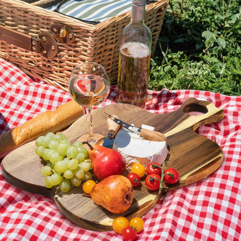 Mezchi reversible charcuterie board with butterfly shape for elegant entertaining.