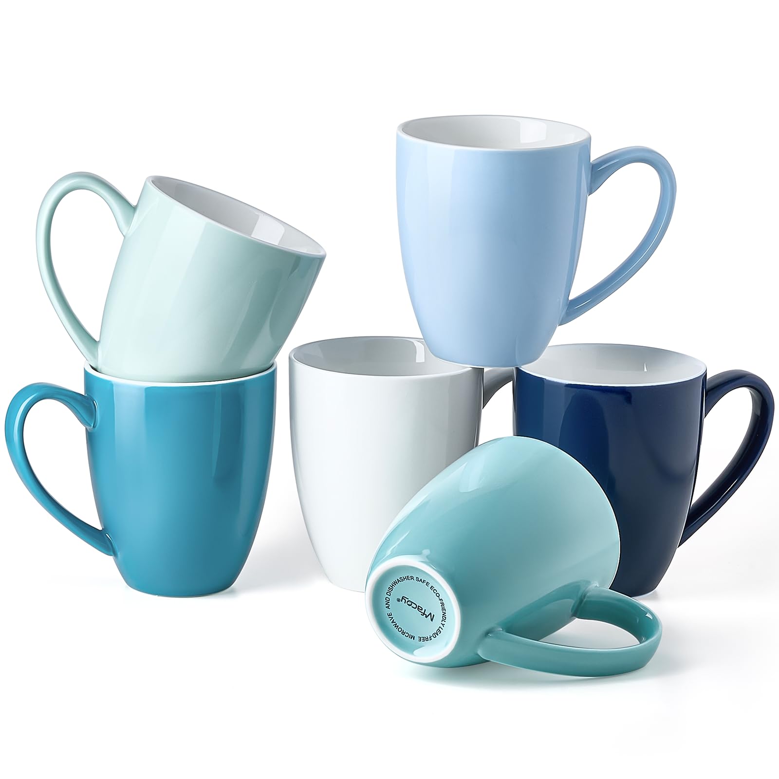 Mfacoy 13-ounce capacity great for coffee, tea, or cocoa.