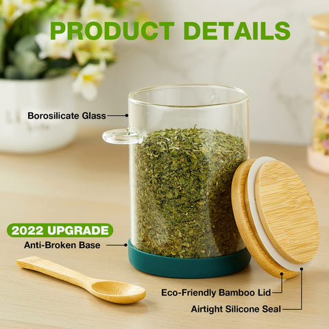 Mfacoy borosilicate glass jars are dishwasher-safe for simple cleaning.