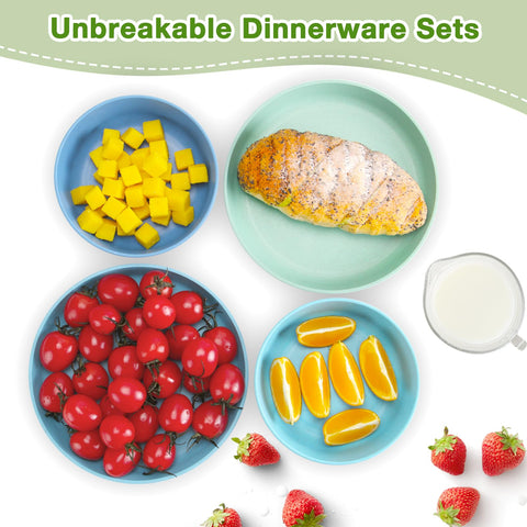 Mfacoy family-friendly dinnerware for home, school, or travel
