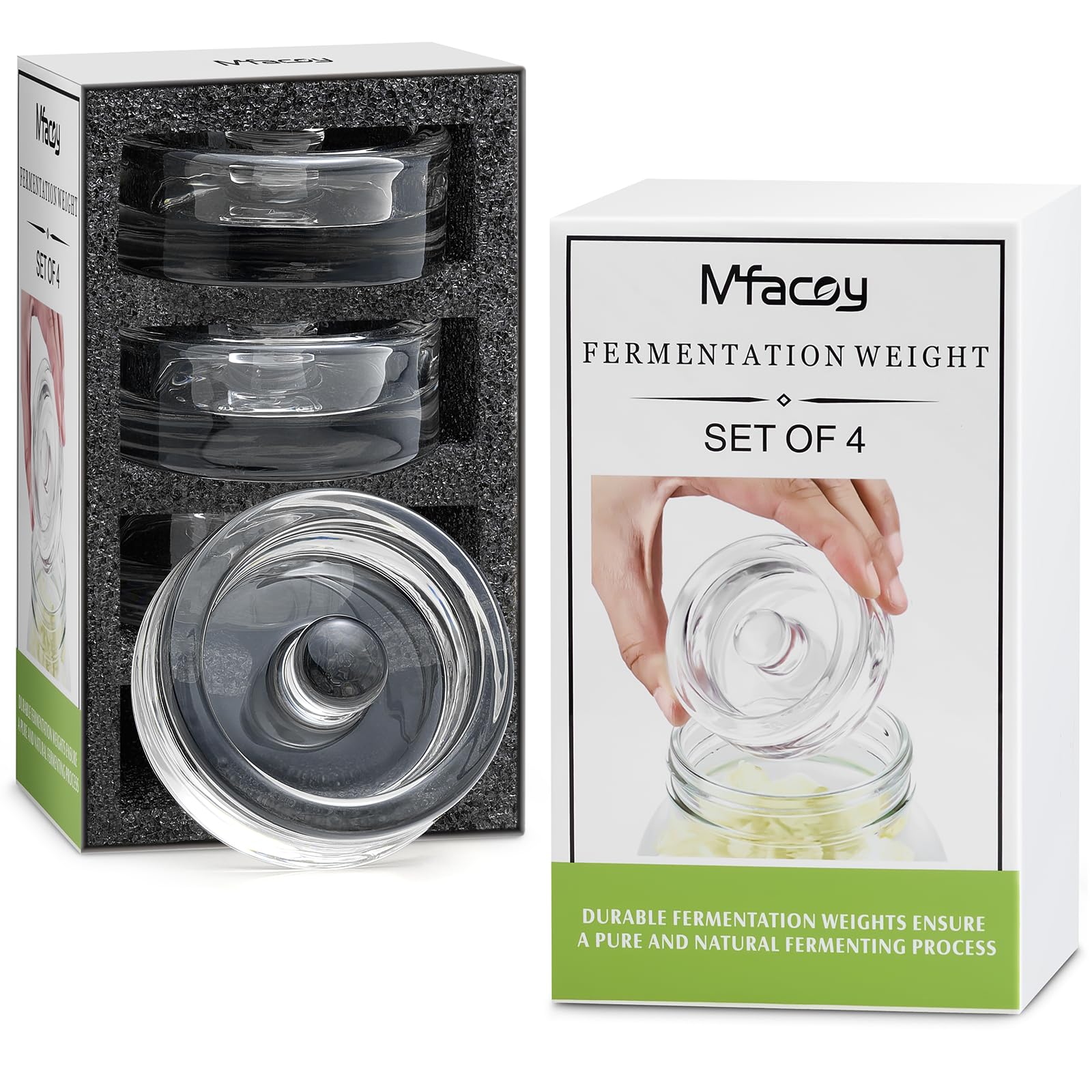 Mfacoy 7-ounce weights provide robust weight for wide-mouth jars
