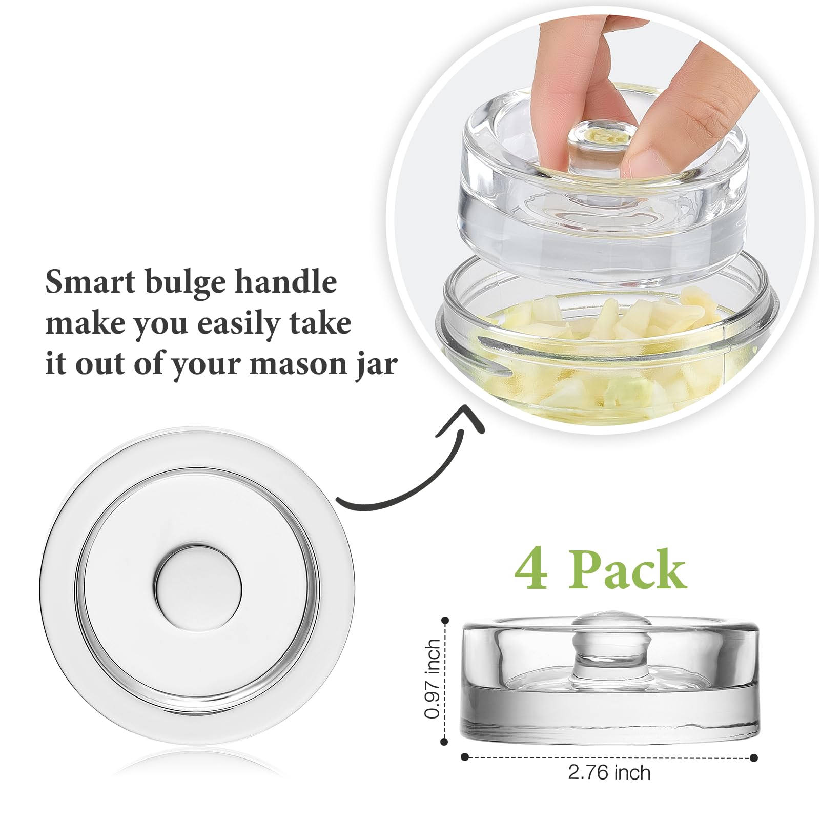 Mfacoy jar-stability weights prevent floating during fermentation in wide-mouth jars