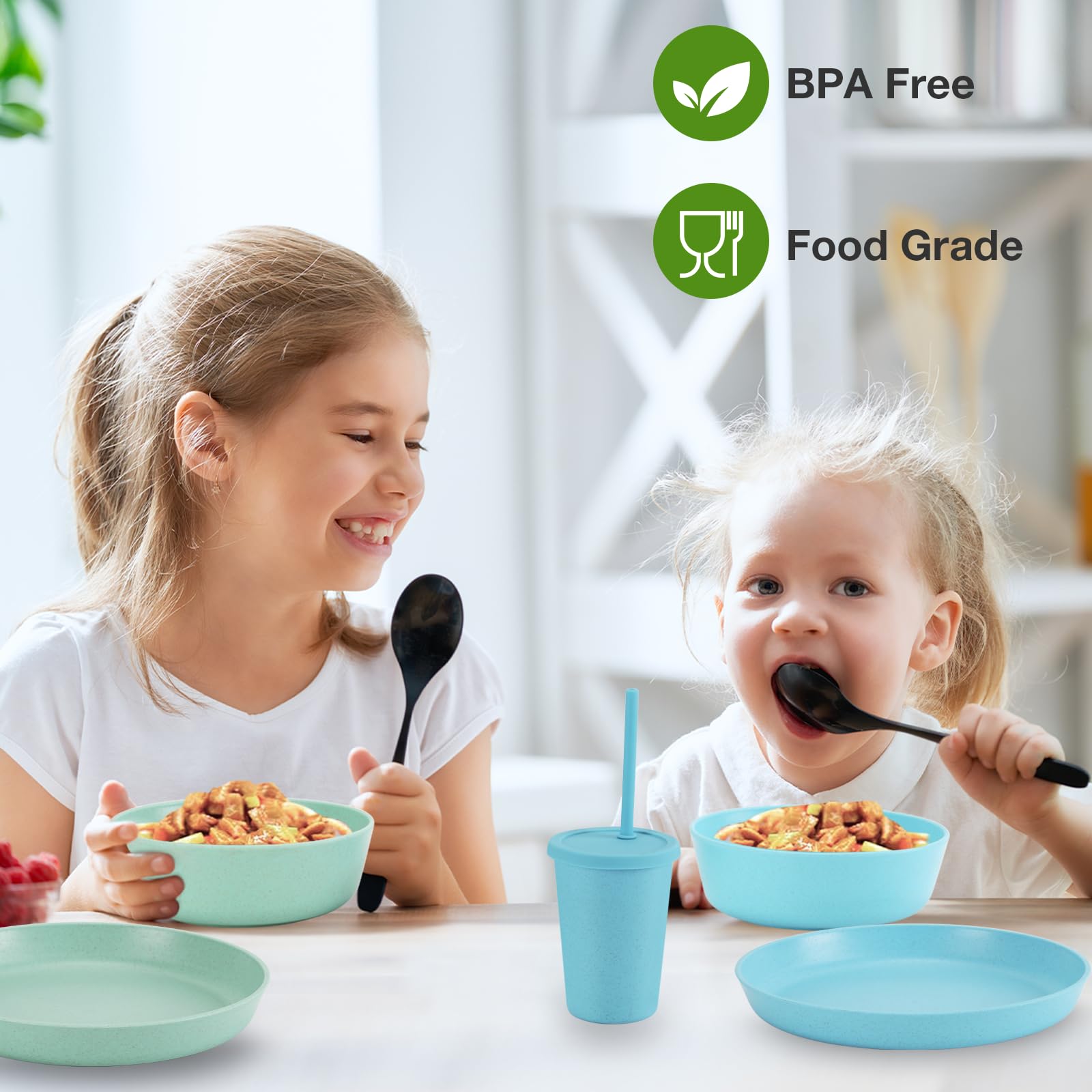 Mfacoy microwave-safe kids dinnerware for reheating meals