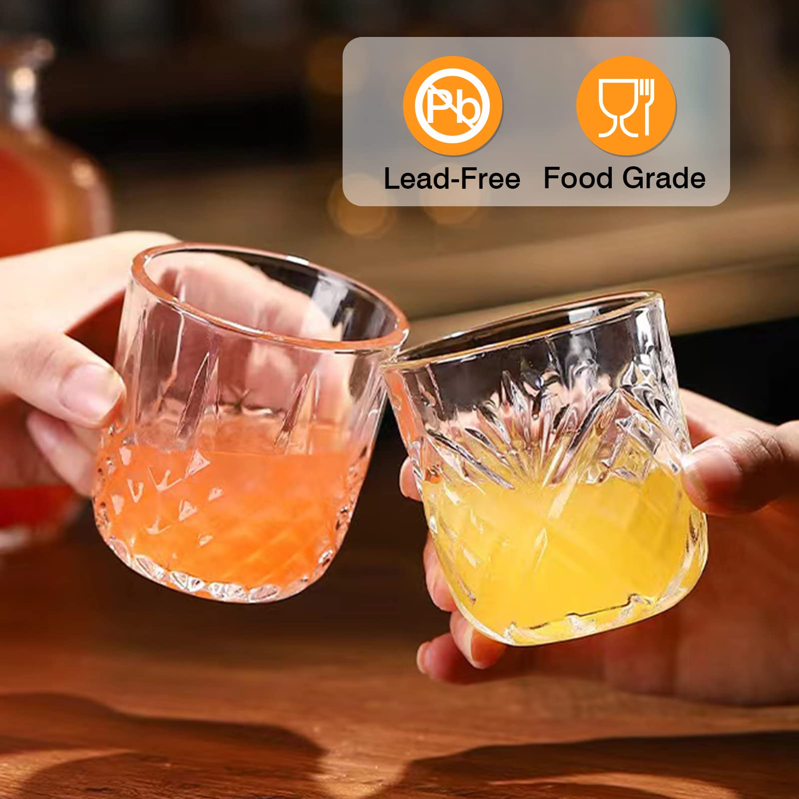 Mfacoy retro-style glass decanter with cup adds vintage charm to bedroom decor.
