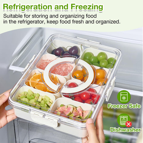 Mfacoy Snackle Box transparent design allows quick visual access to snacks.