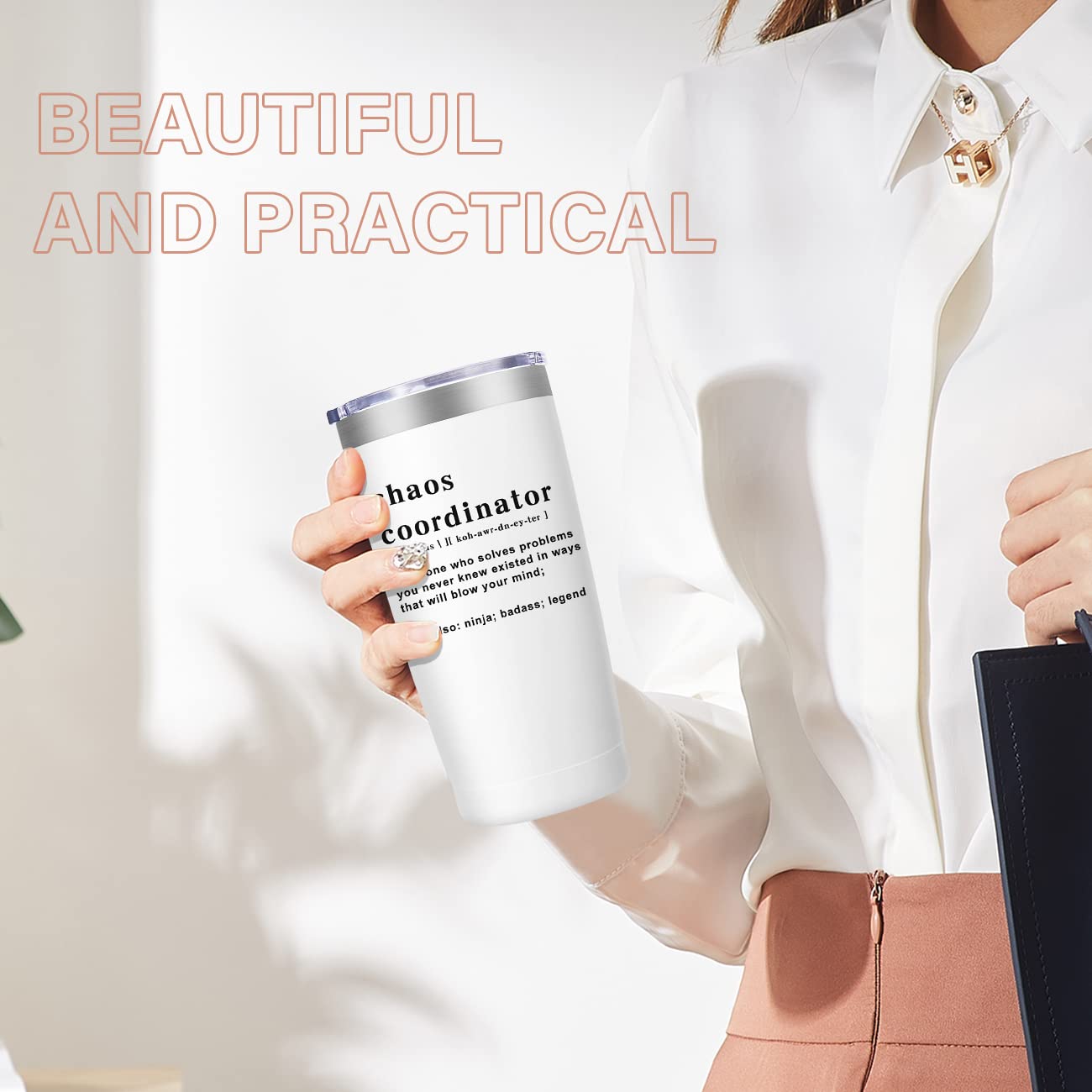 MFGNEH Chaos Coordinator stainless steel tumbler durable for daily use
