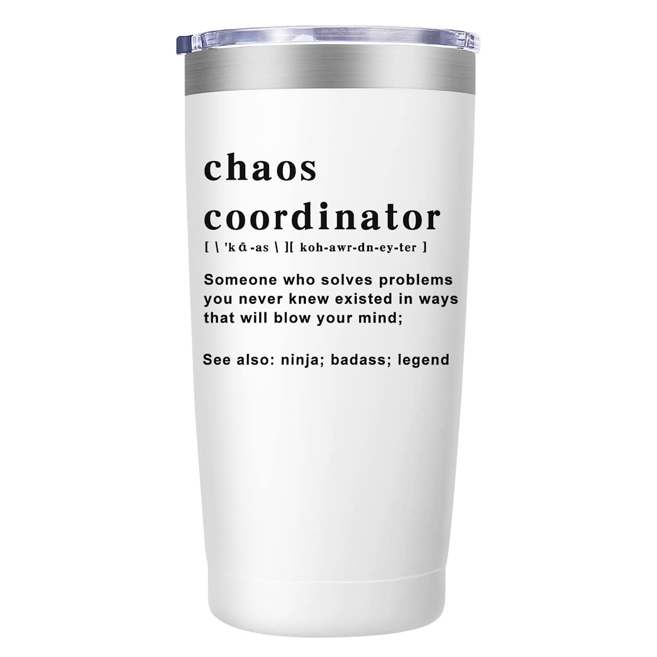 MFGNEH Chaos Coordinator tumbler with leakproof cap for secure on-the-go hydration