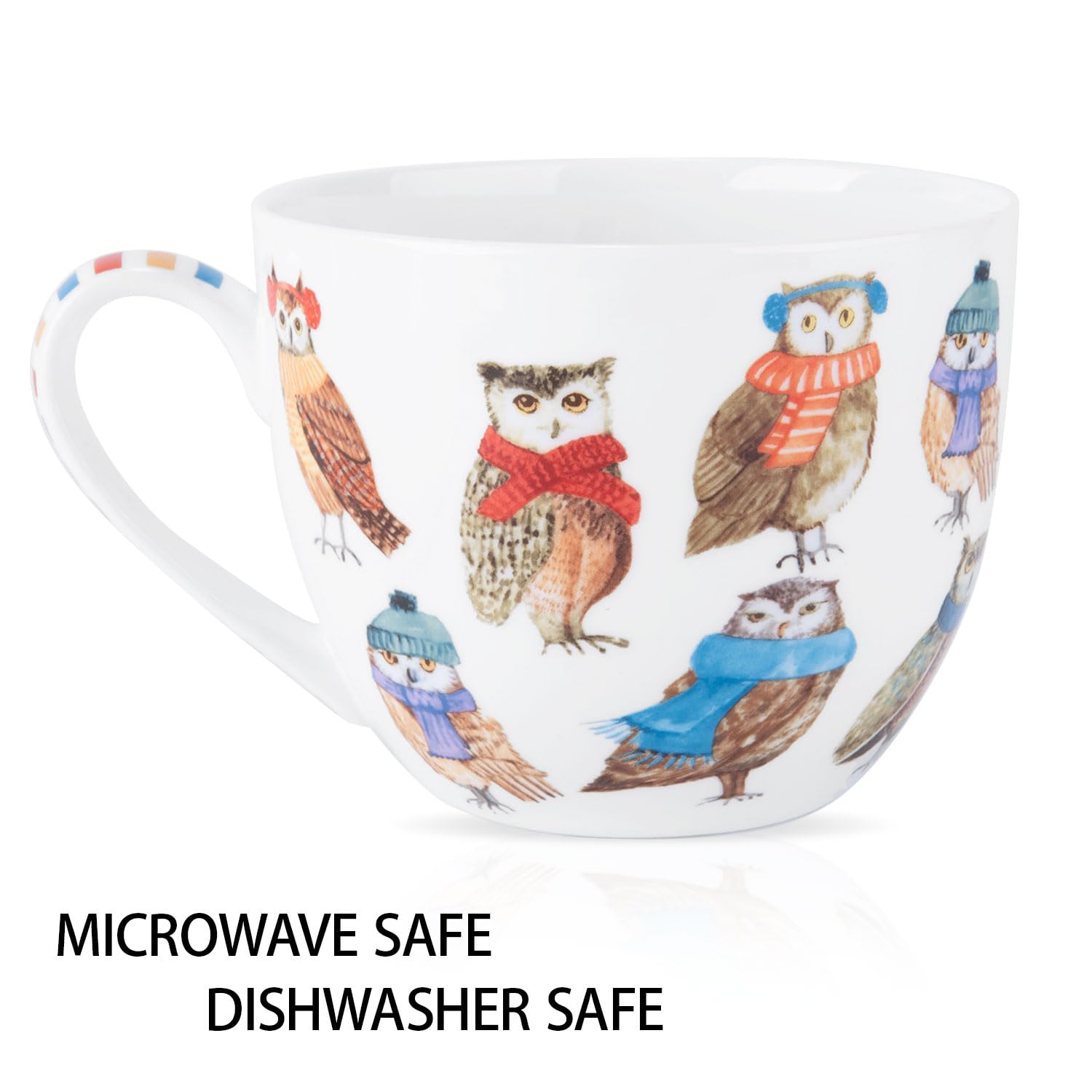 MFoffice 20 oz bone china mug for generous servings.