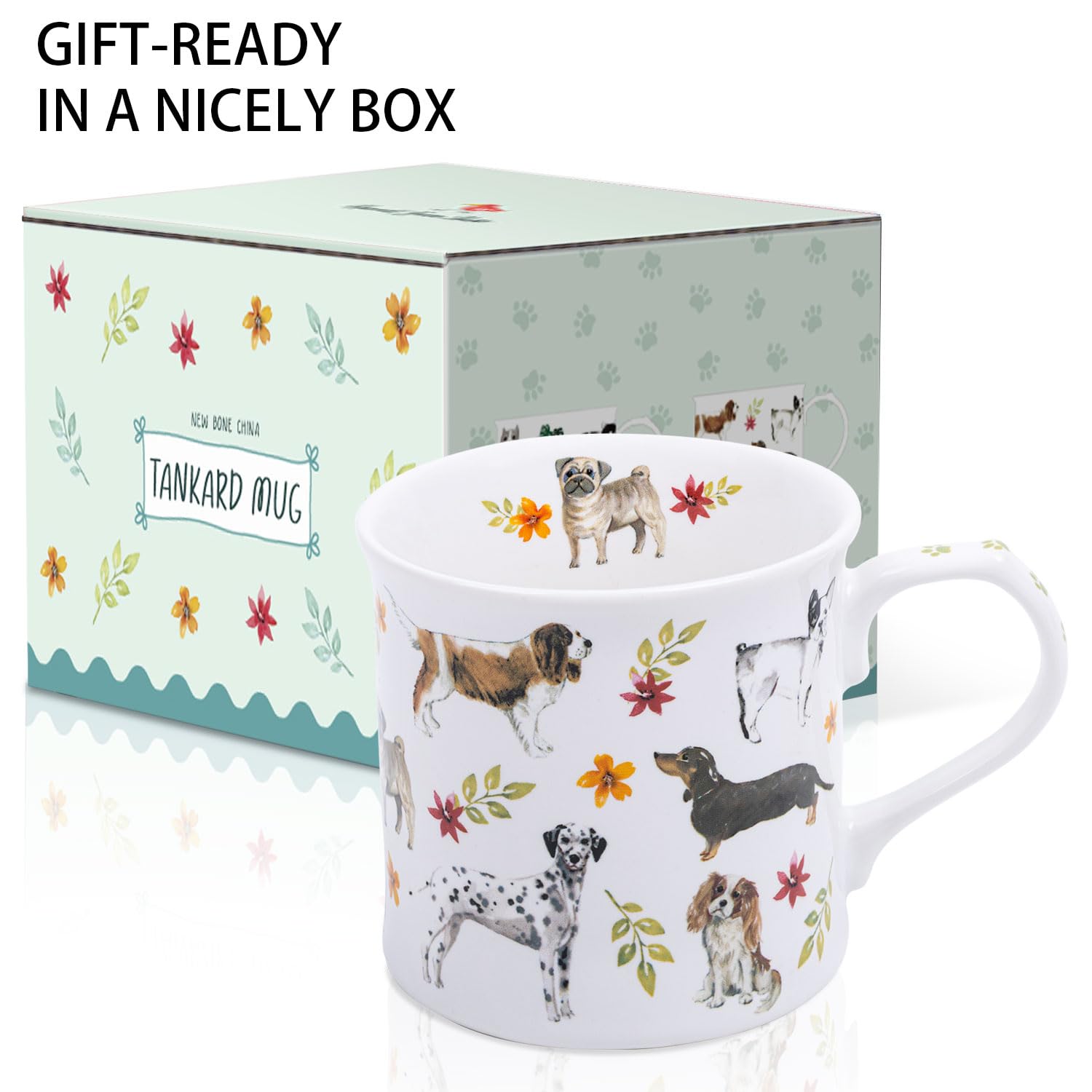 MFoffice Cute Dog Coffee Mug illustration detail
