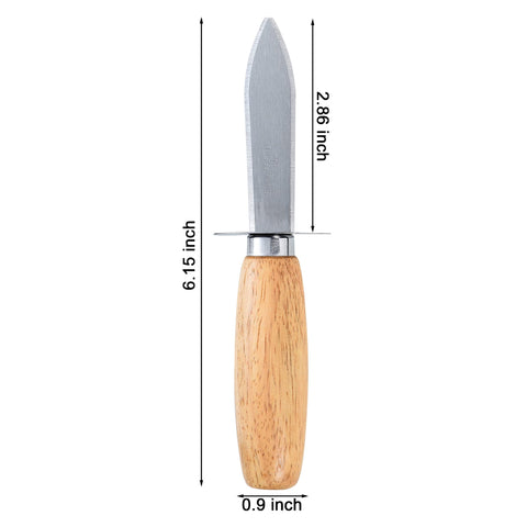 MGTECH stainless steel blade oyster knife suitable for opening tough shells.