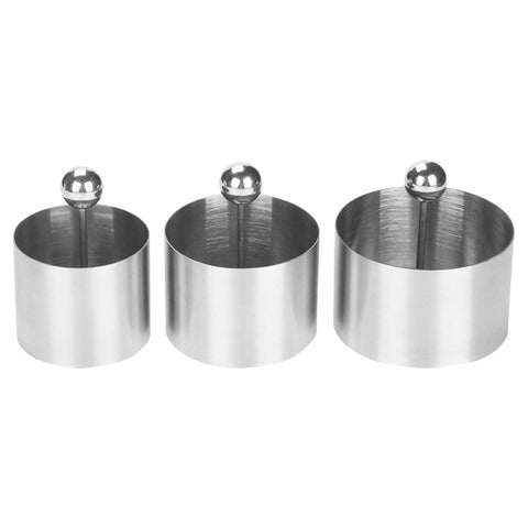 MHFOOU tuna tartare mold ring for precise, elegant plating of layered seafood dishes.