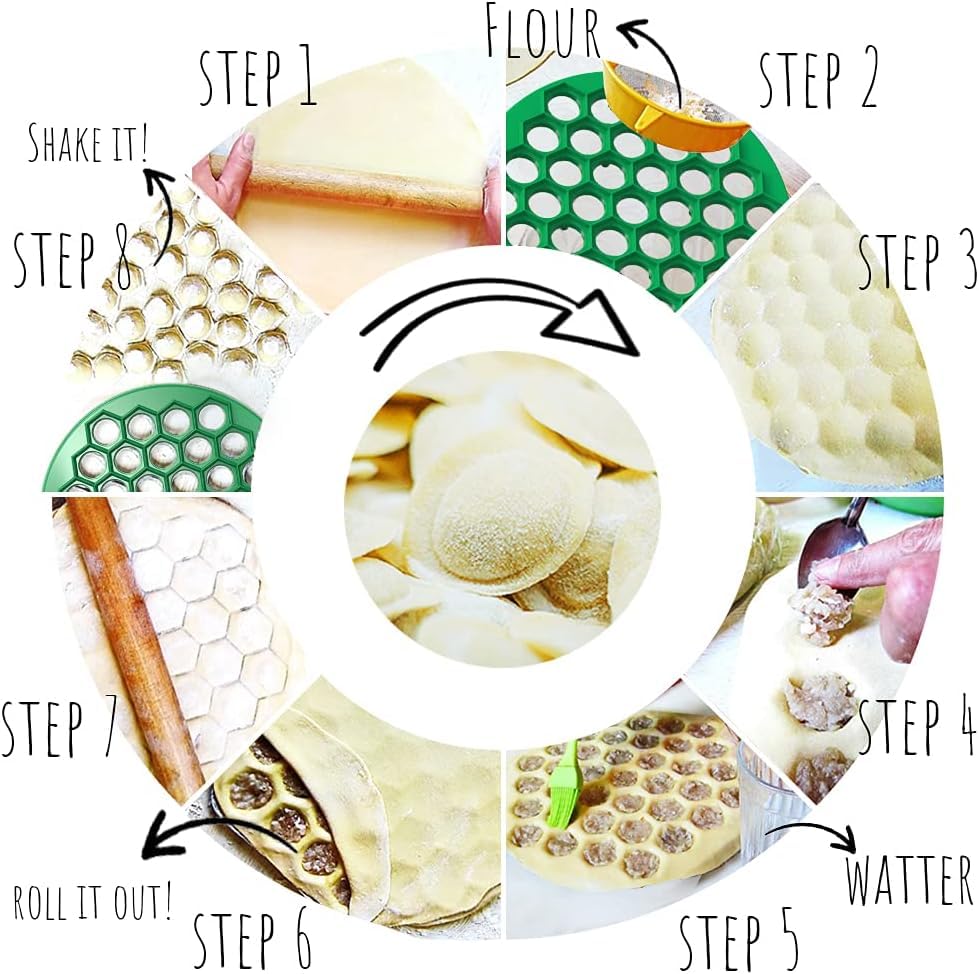 MHH Vareniki Dumpling Maker shows ergonomic legs for stability