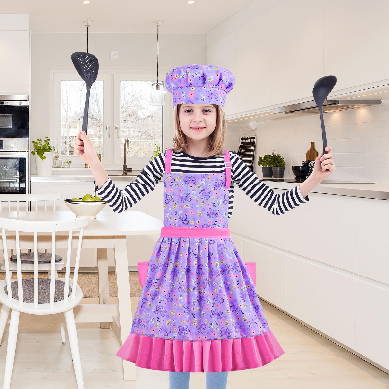 MHJY machine washable kids apron for easy care