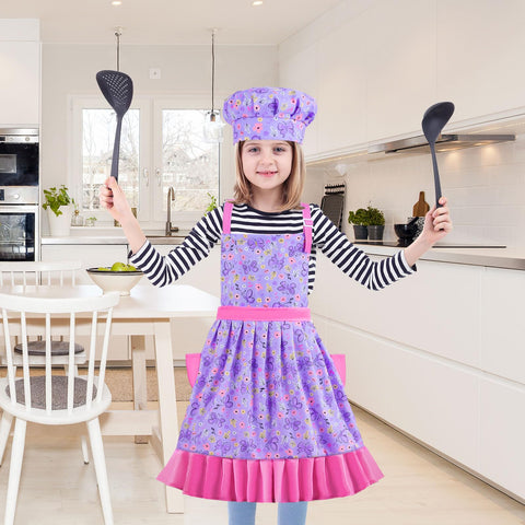 MHJY machine washable kids apron for easy care