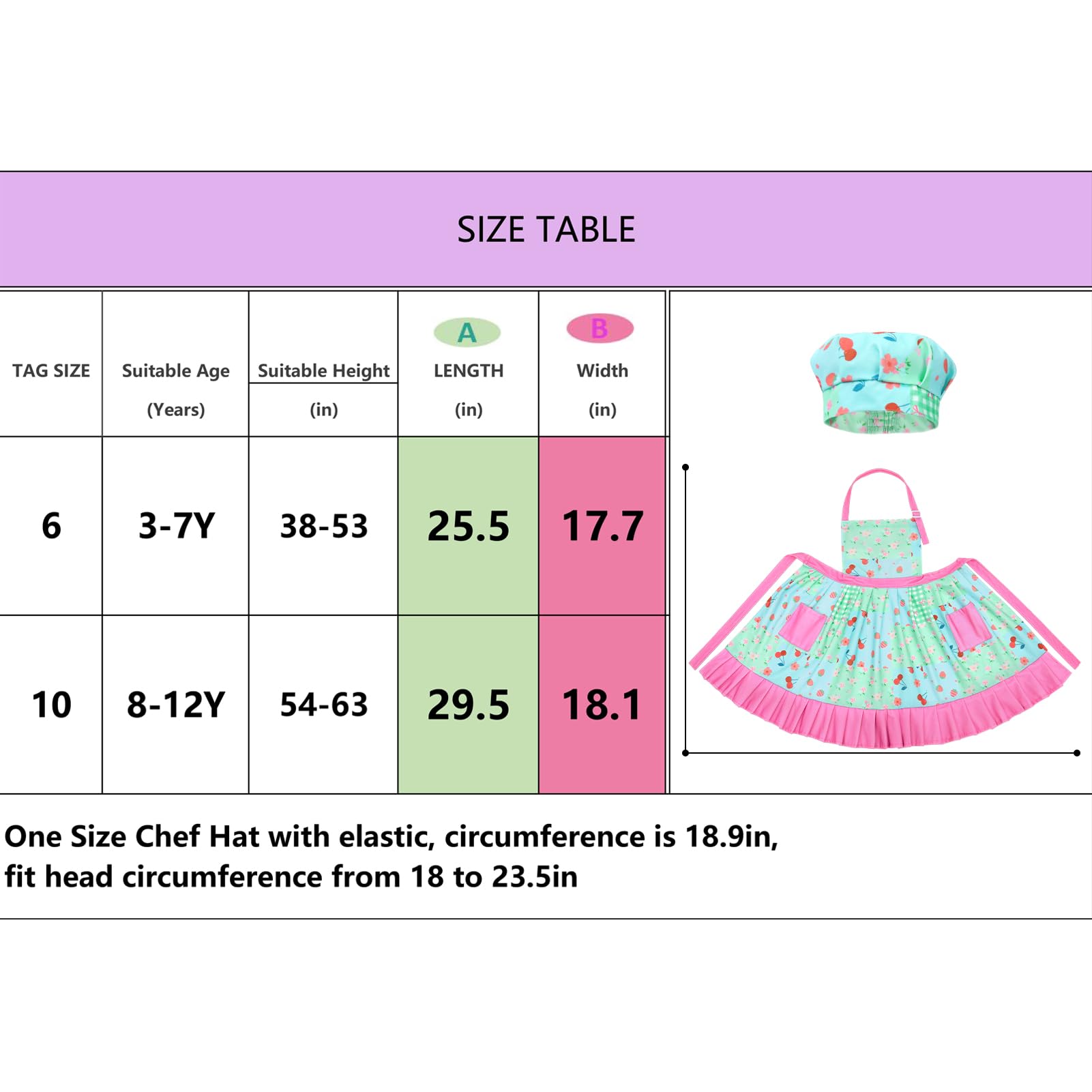 MHJY pleated skirt design adds cute style to kids cooking