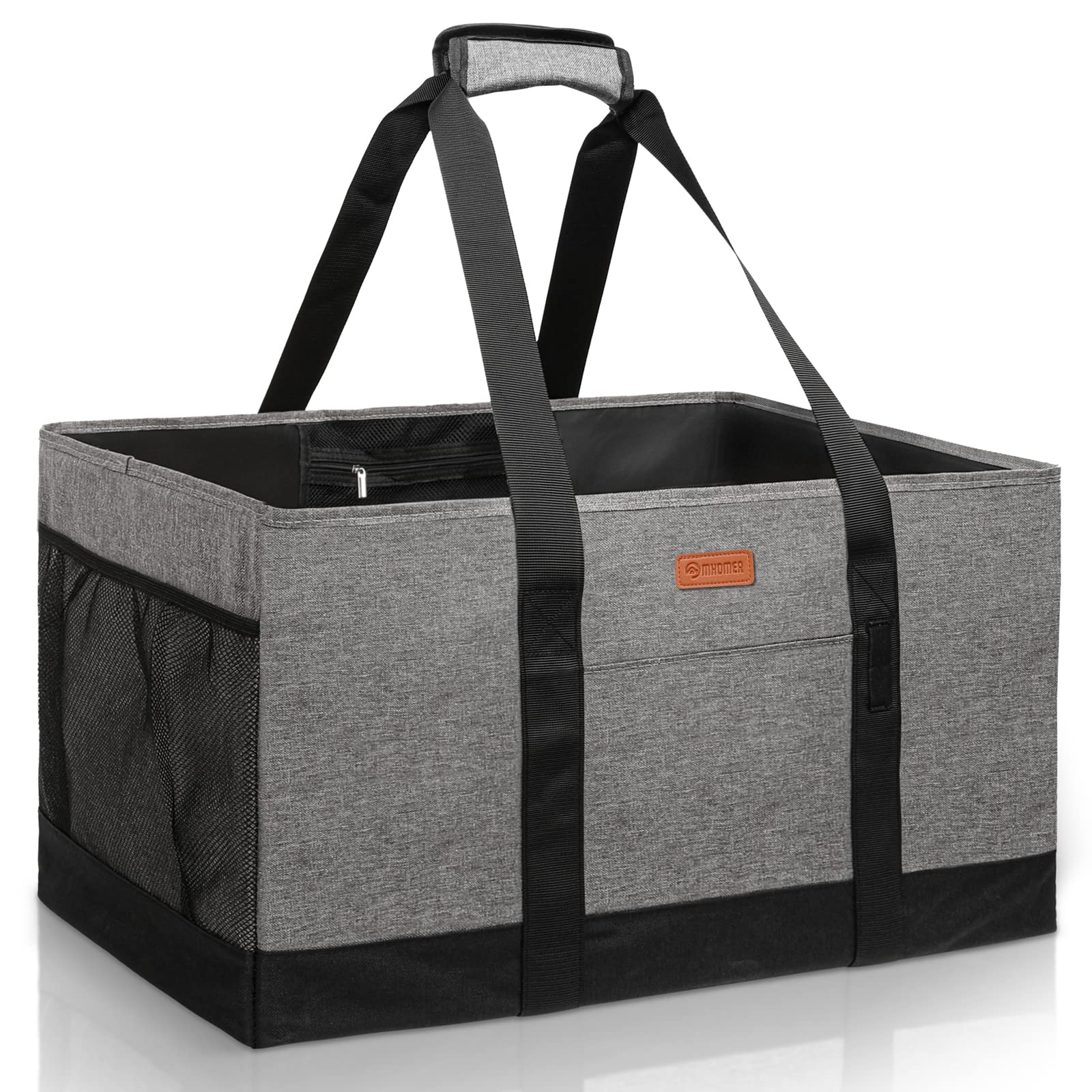 MHOMER large-capacity tote with open top for easy loading groceries.