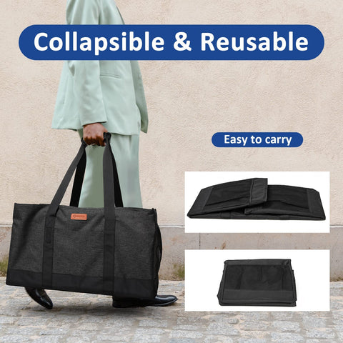 MHOMER tote interior zip pocket keeps valuables secure.
